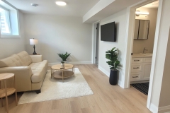 ADU Living Room at one of our Builds